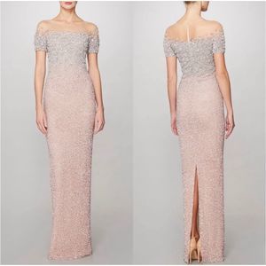 Pamella Roland Bead, Sequin, & Crystal-Embroidered Gown